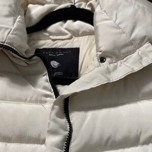 Zara Cream Puffer Jacket